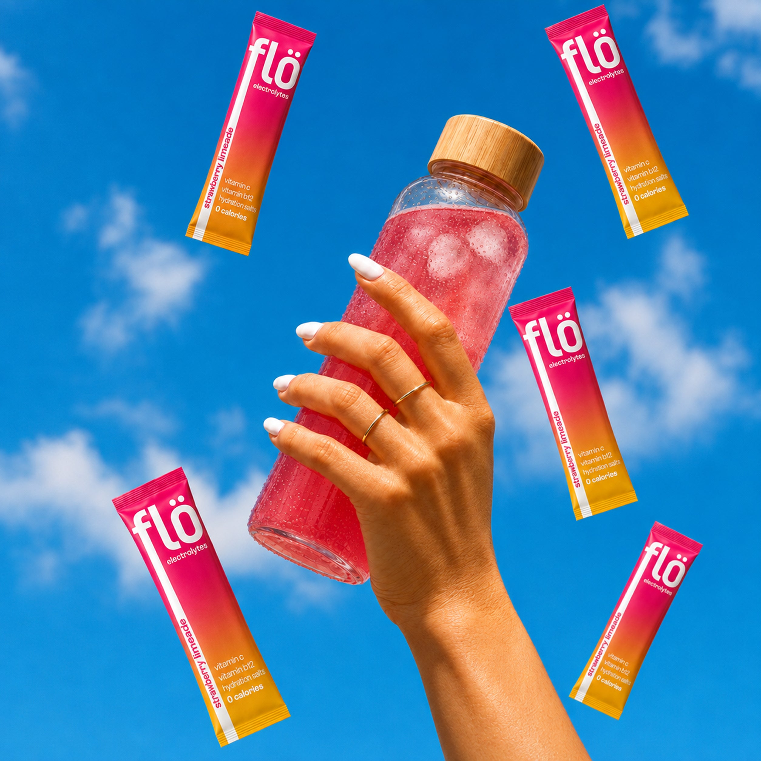 Flö – Electrolytes Box of 20 - Strawberry Limeade