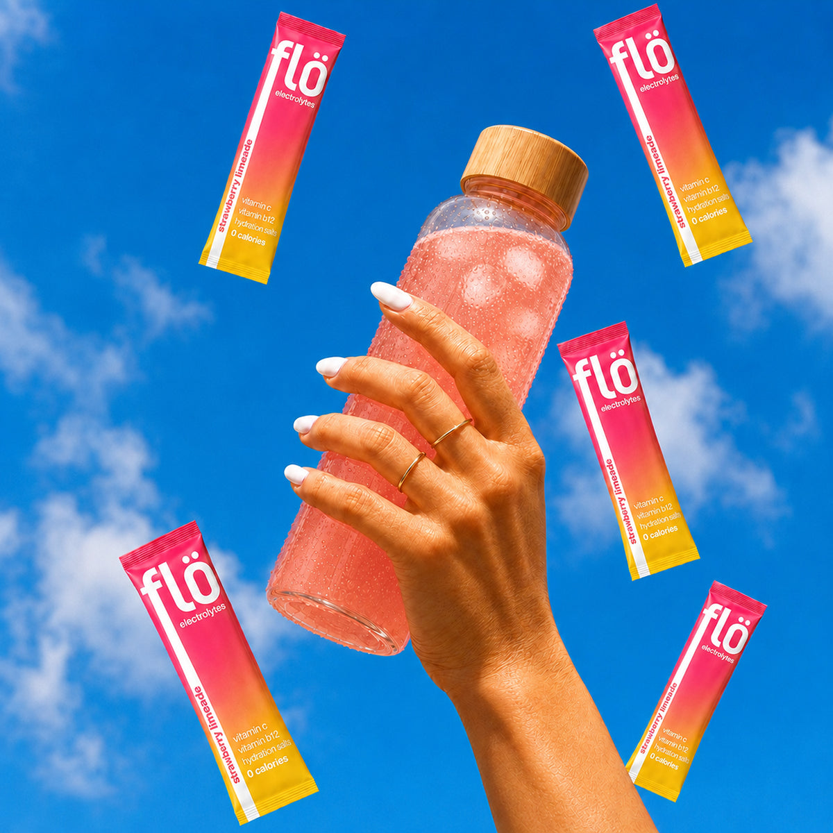 Flö – Electrolytes Box of 20 - Strawberry Limeade