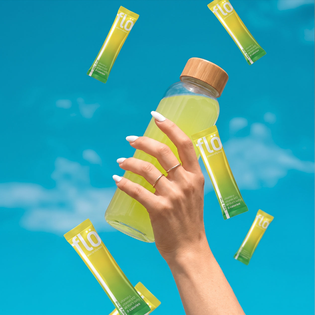 Flö – Electrolytes Box of 20 - Key Lime