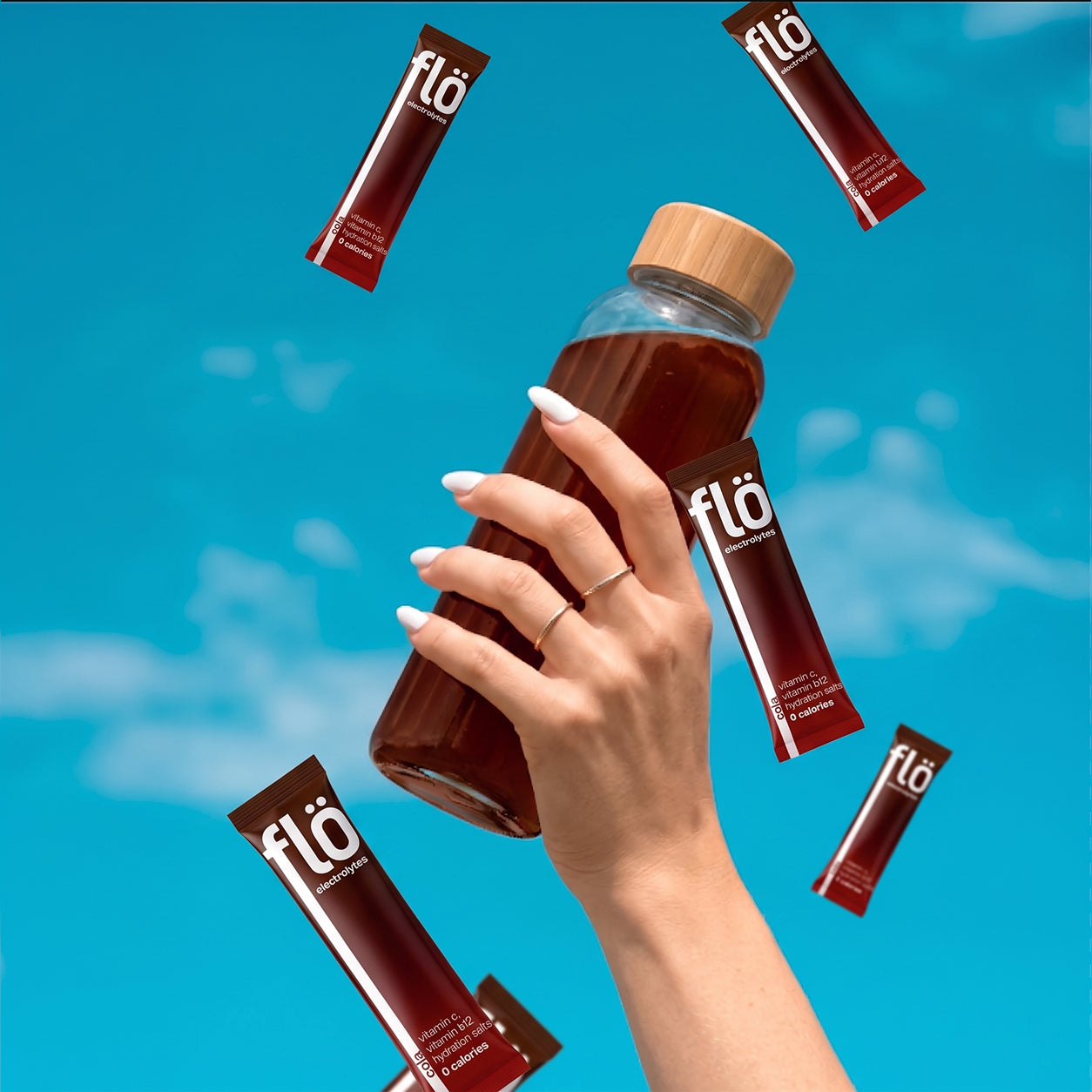 Flö – Electrolytes Box of 20 - Cola